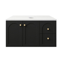 Stevie 900mm Wall Hung Single Vanity with Stone Countertop